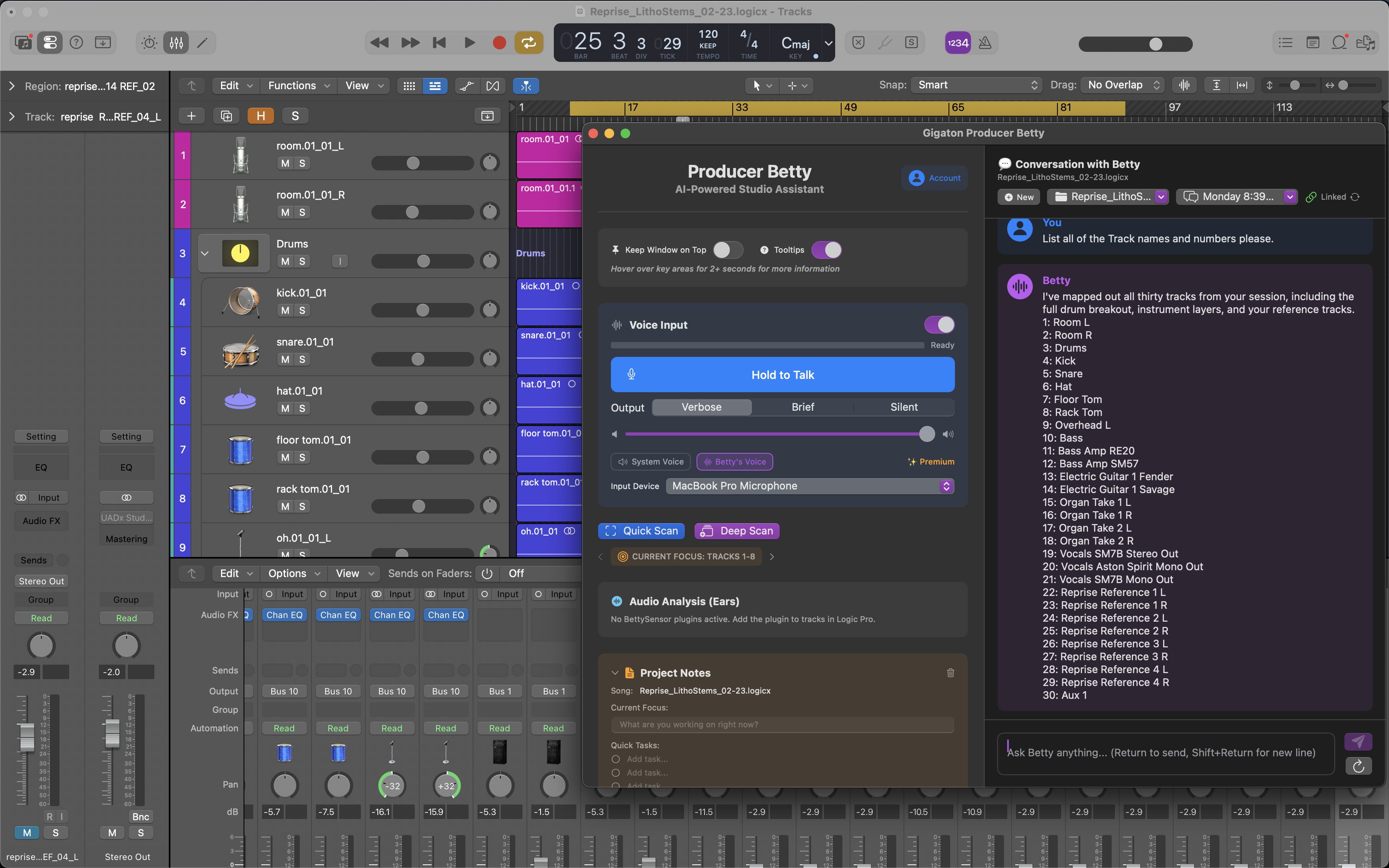 Deep Scan in progress showing track discovery