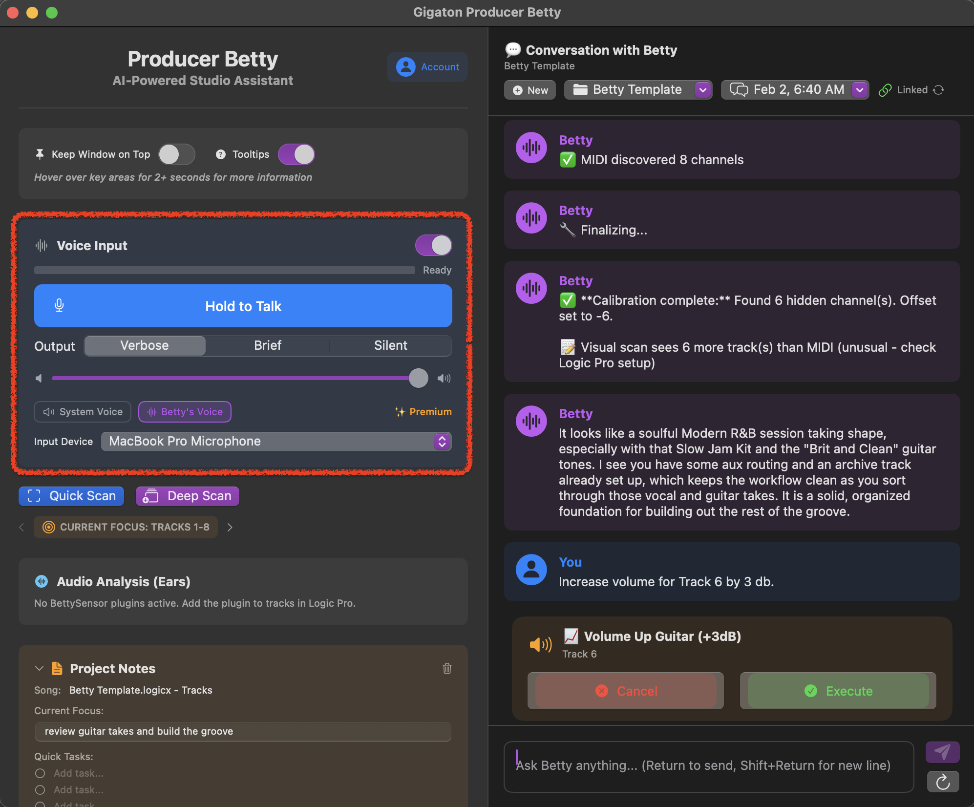Output toggle showing Verbose/Brief options